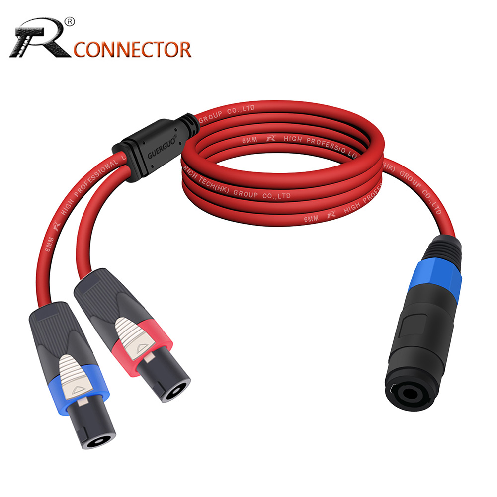 Audio Music Splitter - Cabo Divisor Speakon 1 para 2,