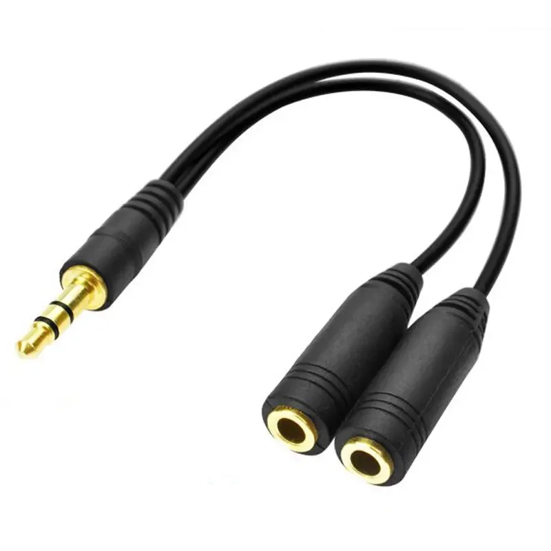 Audio Music Splitter - Divisor de fone de ouvido, cabo