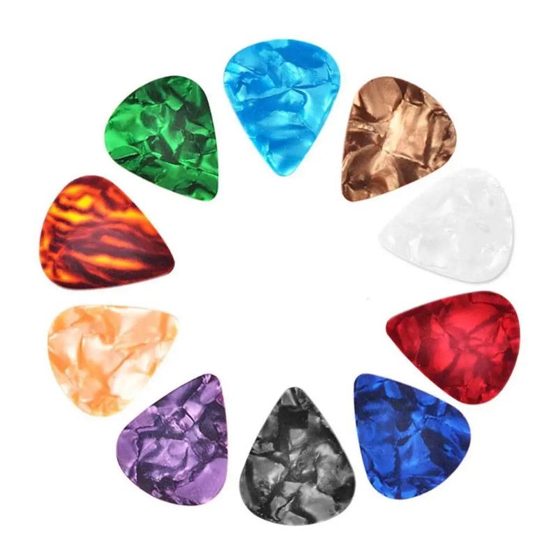 Electric Guitar Pick Pack - Escolhas de guitarra acústica, Plectrum Celuloid,