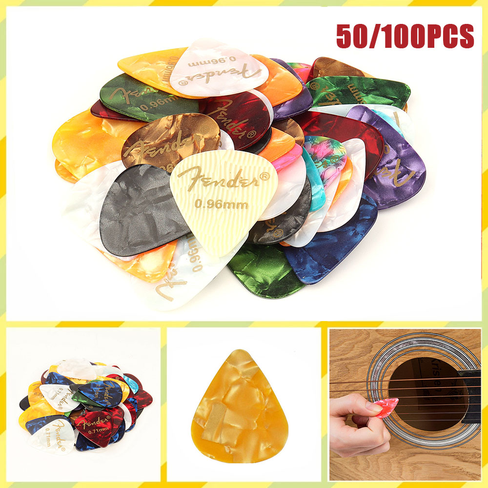 Electric Guitar Pick Pack - 50 e 100 peças novas palhetas