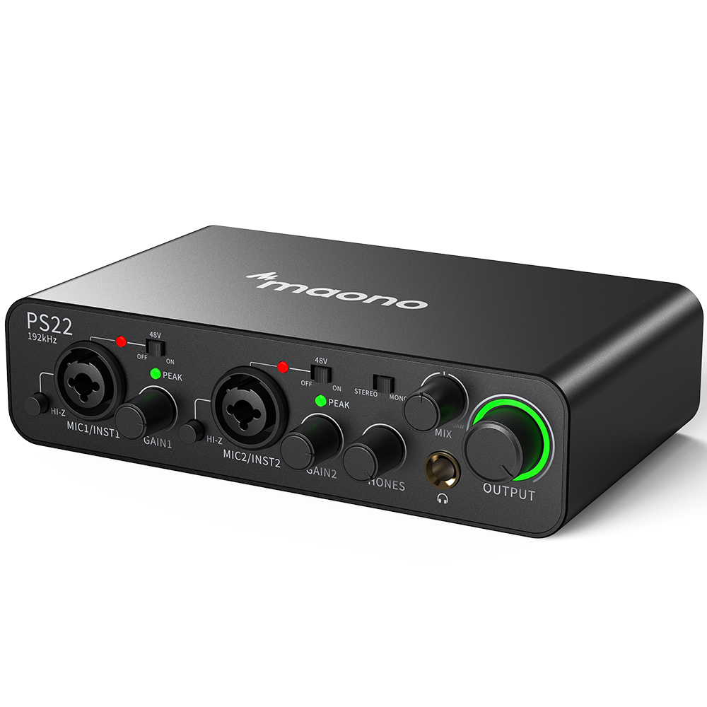 Audio Music Production - Interfaces de Áudio Profissionais MAONO PS22,