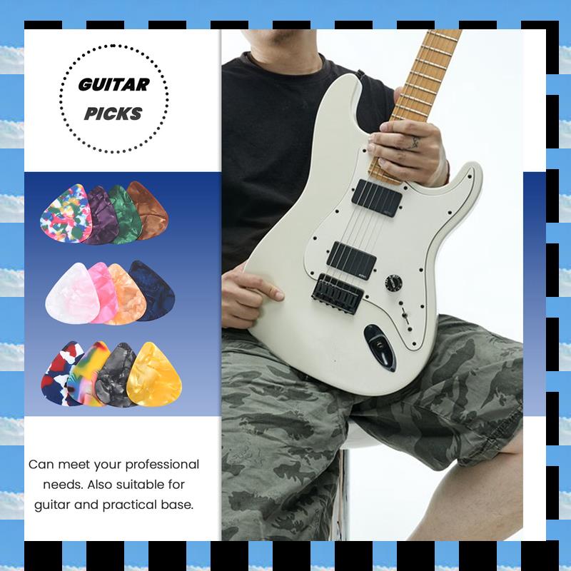 Electric Guitar Pick Pack - Abme 60 pacotes de palhetas coloridas
