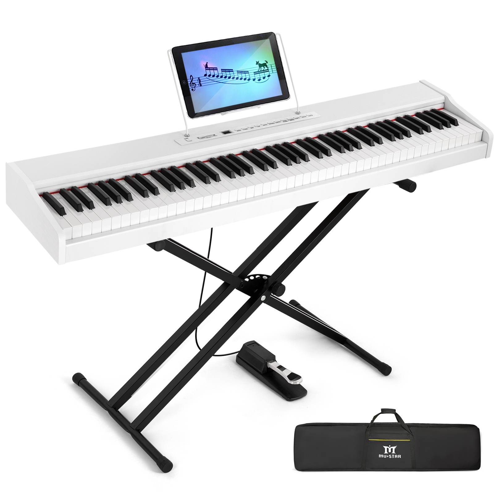 Teclado de Piano Digital Portá - Piano Sustain Pedal avaliação e preço