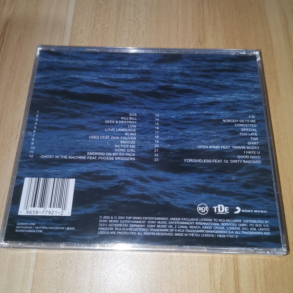 SZA SOS CD Álbum de Música R&B - Audio Music New Song avaliação e preço
