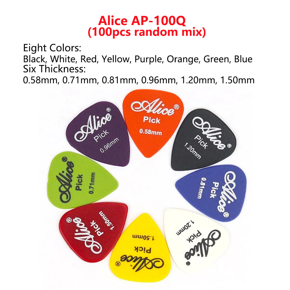 Escolhas de plástico multicolo - Electric Guitar Pick Pack avaliação e preço