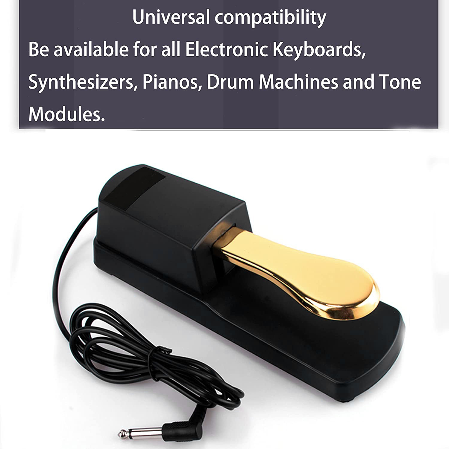 Pedal de sustain universal sup - Piano Sustain Pedal avaliação e preço