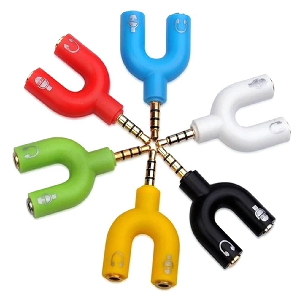 1pc duplo 3.5mm tipo u adaptad - Audio Music Splitter avaliação e preço