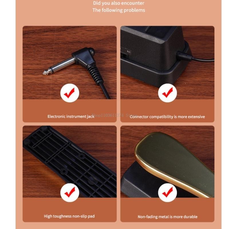 Pedal amortecedor profissional - Piano Sustain Pedal avaliação e preço