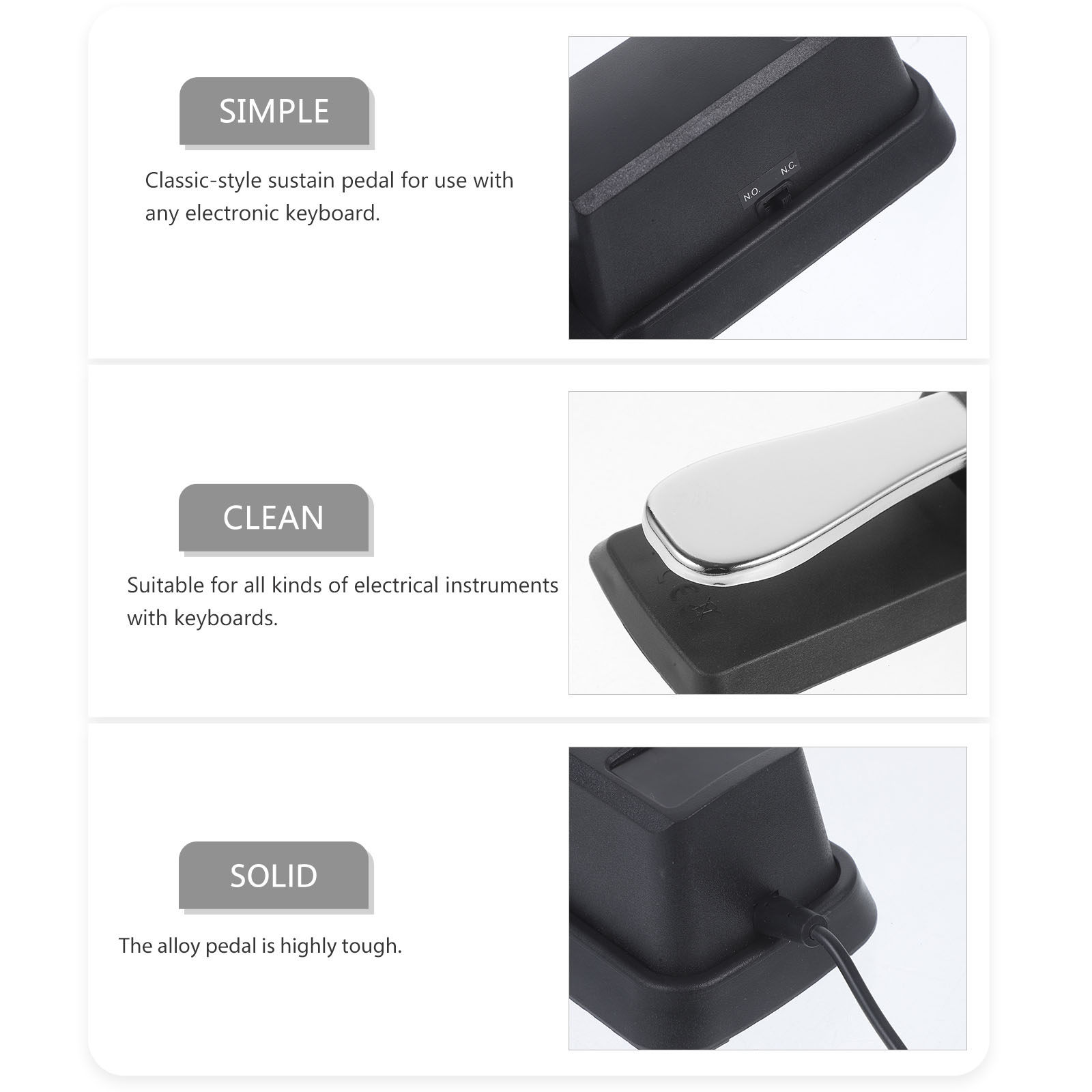 Pedal de Sustentação Universal - Piano Sustain Pedal avaliação e preço
