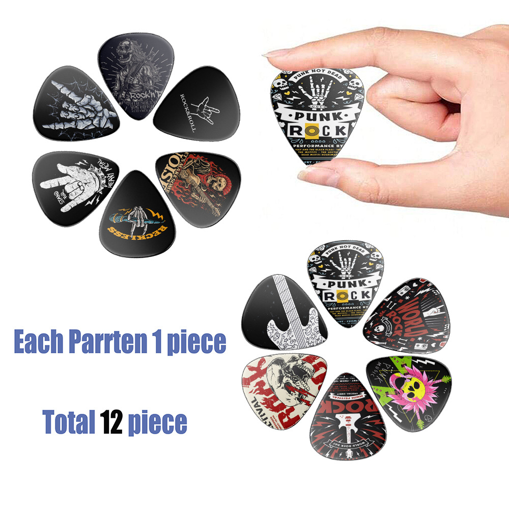 12 peças palhetas de guitarra  - Electric Guitar Pick Pack avaliação e preço