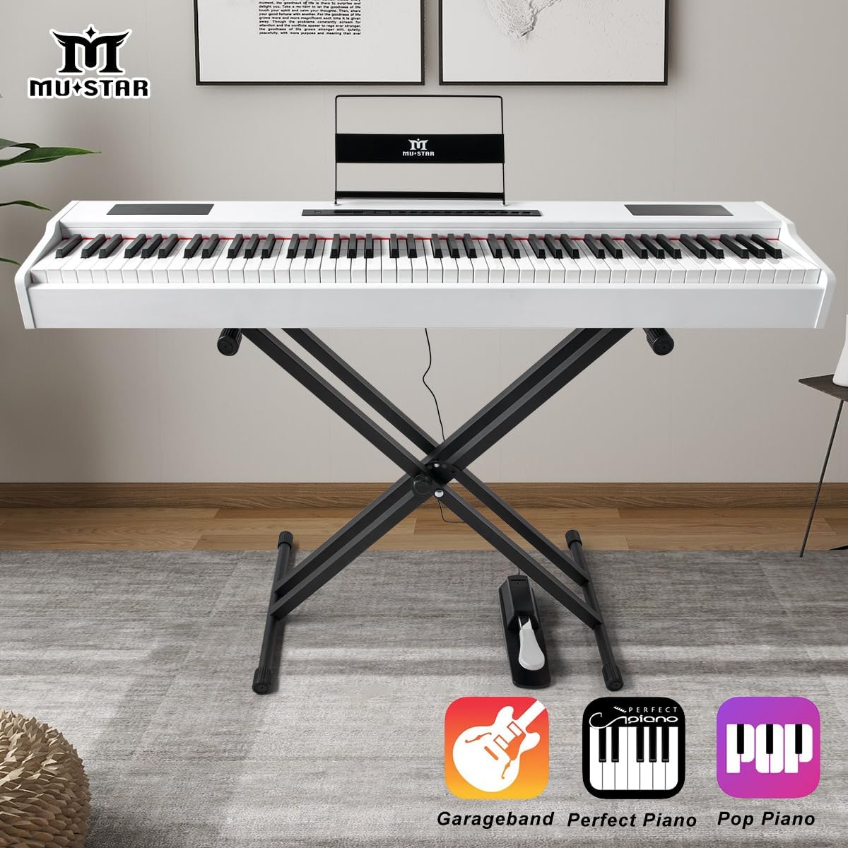 Teclado de Piano Digital MUSTA - Piano Sustain Pedal avaliação e preço